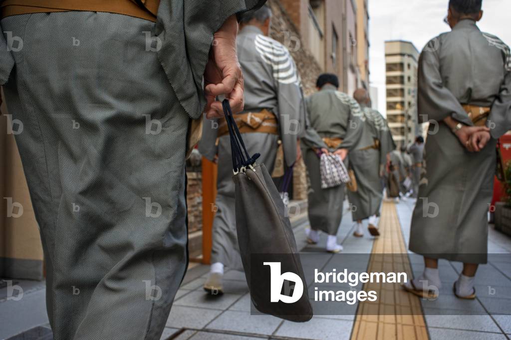 Preparation for Torikoe Matsuri Festival, Tokyo, Japan, March 2020 (photo)
