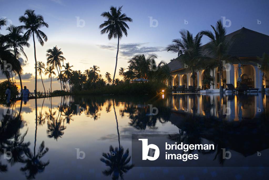 Swimming pool of The Residence Hotel in Zanzibar island a semi-autonomous part of Tanzania, East Africa (photo)