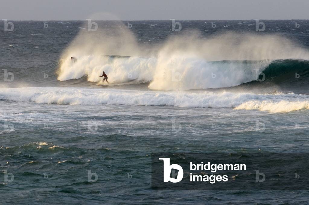 Surfers at Hookipa Beach, Maui, Hawaii (photo)