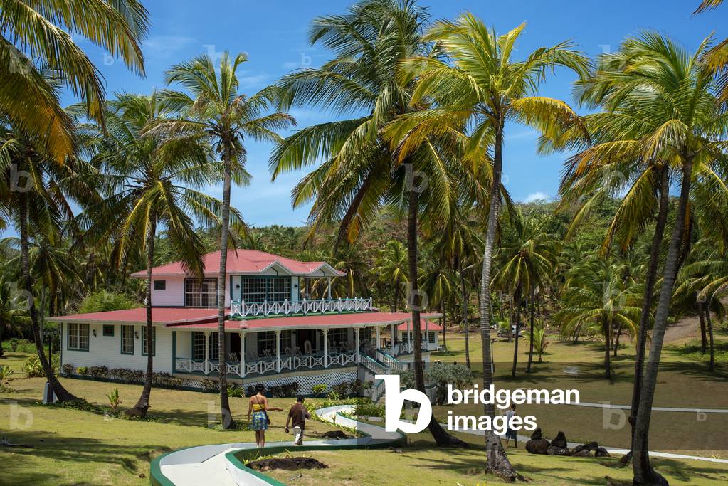 Weekend house of President Daniel Ortega, Big Corn Island, Caribbean Sea, Nicaragua, Central America, America (photo)