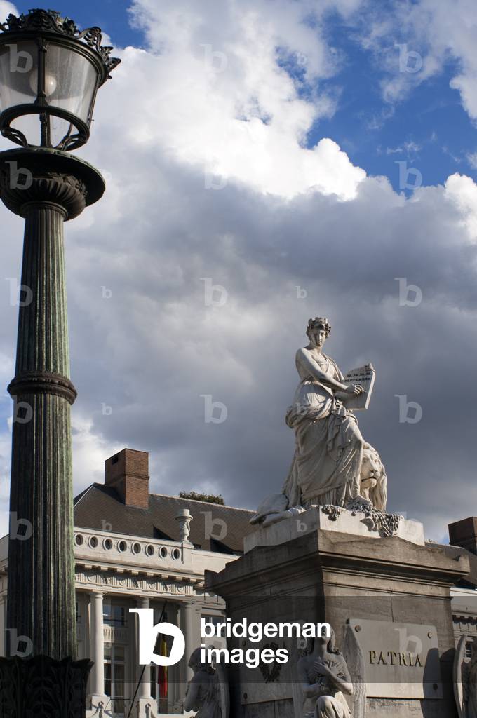 The Place des Martyrs Square, Brussels, Belgium, Symbol of the Belgian Revolution of 1830 (photo)