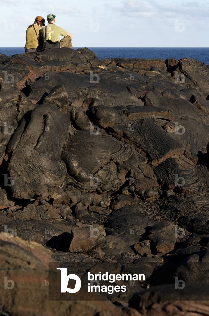 Black lava mountains near Chain of Craters Road, Hawaii Volcanoes National Park, Big Island, Hawaii (photo)