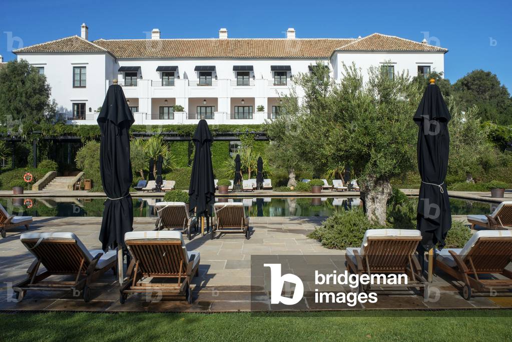 Pool of Finca Cortesin hotel in Malaga, Costa del Sol, Andalusia, Spain (photo)