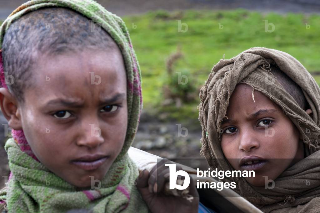 Local villagers in the Simien Mountains National Park, Amhara Region, Ethiopia  (photo)