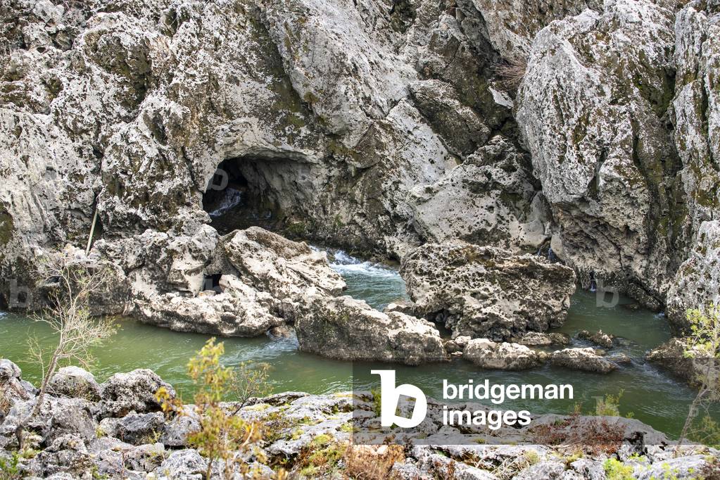 Gorges de l'Herault between St Martin de Londres and St Guilhem le Desert, Languedoc Roussillon Heraul, France, 2020 (photo)