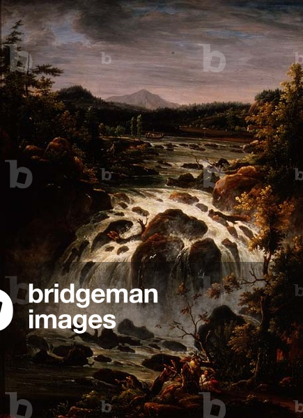 The Imatra Waterfall in Finland, 1819 (oil on canvas)