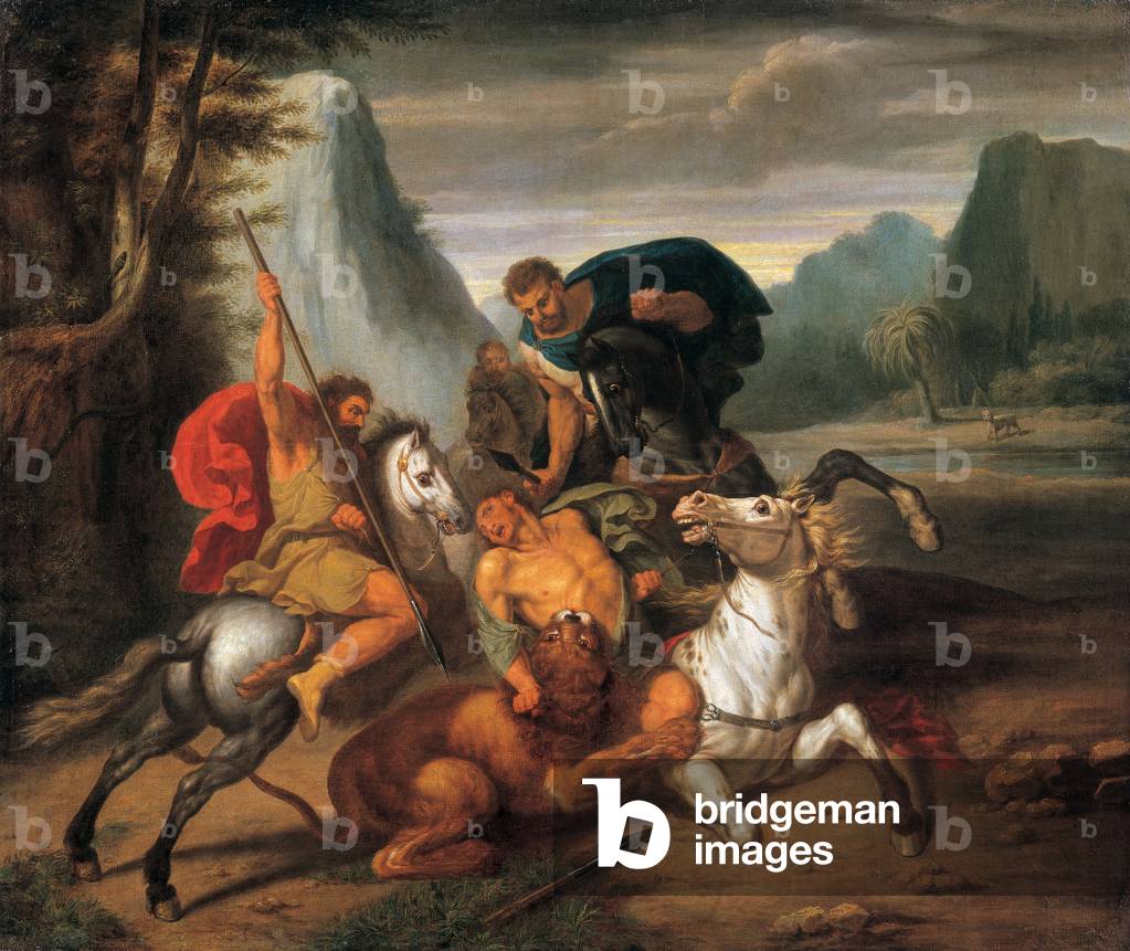 The lion hunt, 1783 (oil on canvas)