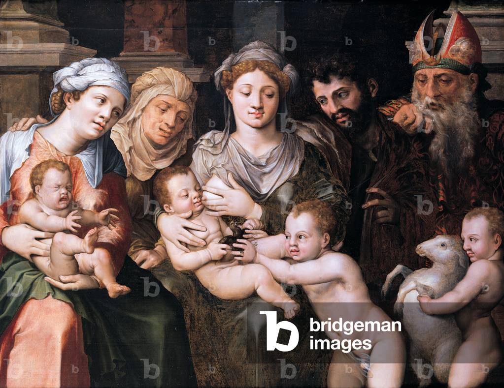 The Holy Kinship (oil on panel)