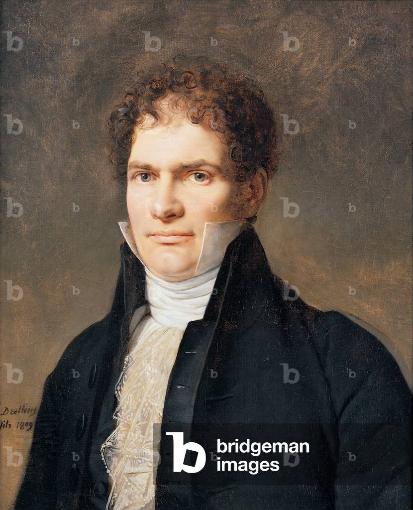 Portrait of a man wearing a cravat, 1809 (oil on canvas)