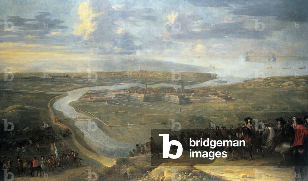 The victory of the Governor Leopold Wilhelm of Austria over the French at Gravelines, 16th November 1652 (oil on canvas)