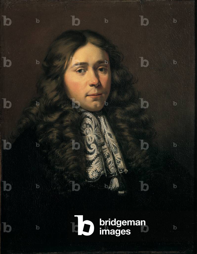Portrait of a young man in a lace cravat, 1680 (oil on canvas)