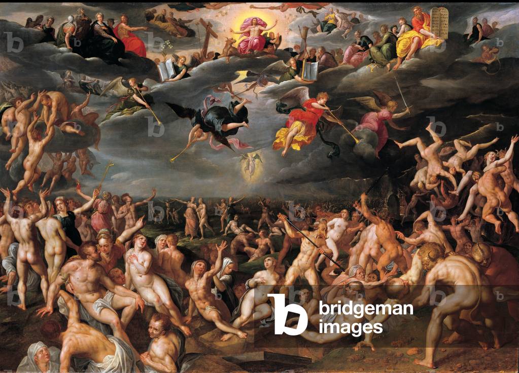 The Last Judgement, 1580 (oil on panel)
