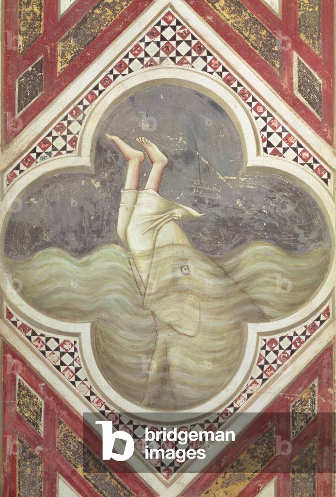 Image of Painting depicting Jonah and the Whale, 14th century by Giotto