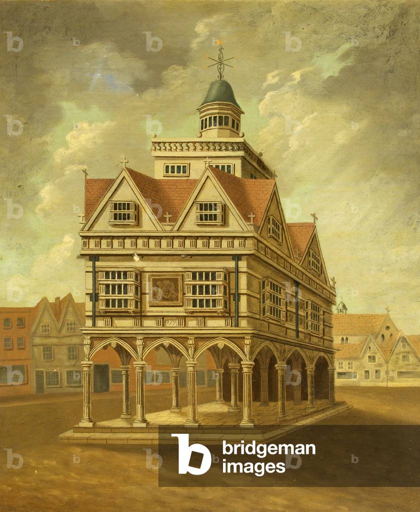 The Council House, Salisbury, Wiltshire, 1883 (oil on canvas)