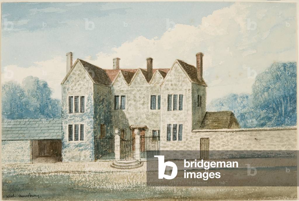 West Amesbury House, 1860 (pen & ink with w/c on paper)