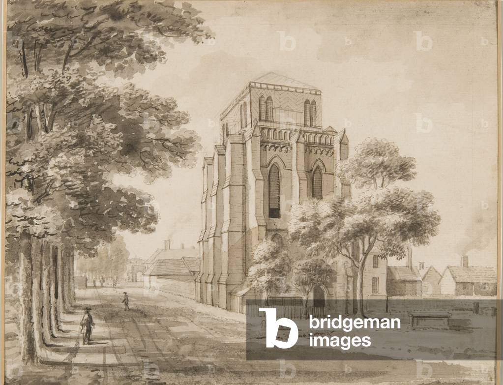 Salisbury Cathedral Bell Tower, 1768 (w/c on paper)