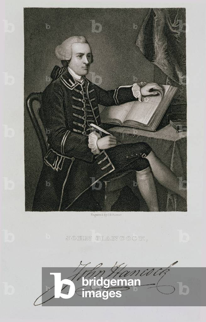 洋書JohnKobalPhotographicPortraitAward 97 Image of Portrait of John Hancock, engraved by John B. Forrest