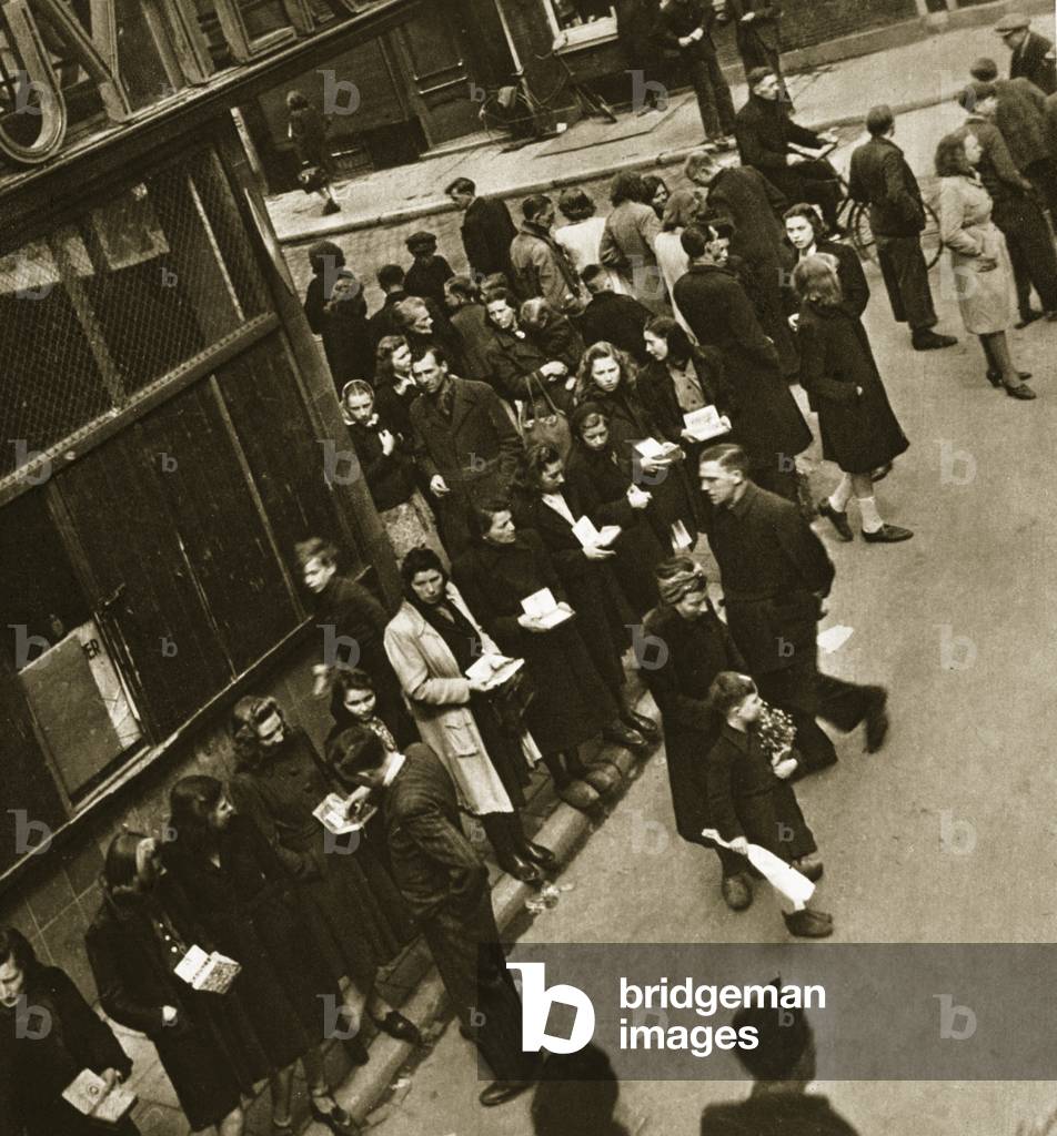 The black market flourished (sepia photo)