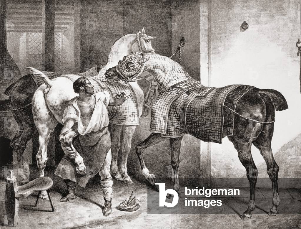 The Farrier, from Etudes de Chevaux, 1822 (litho)