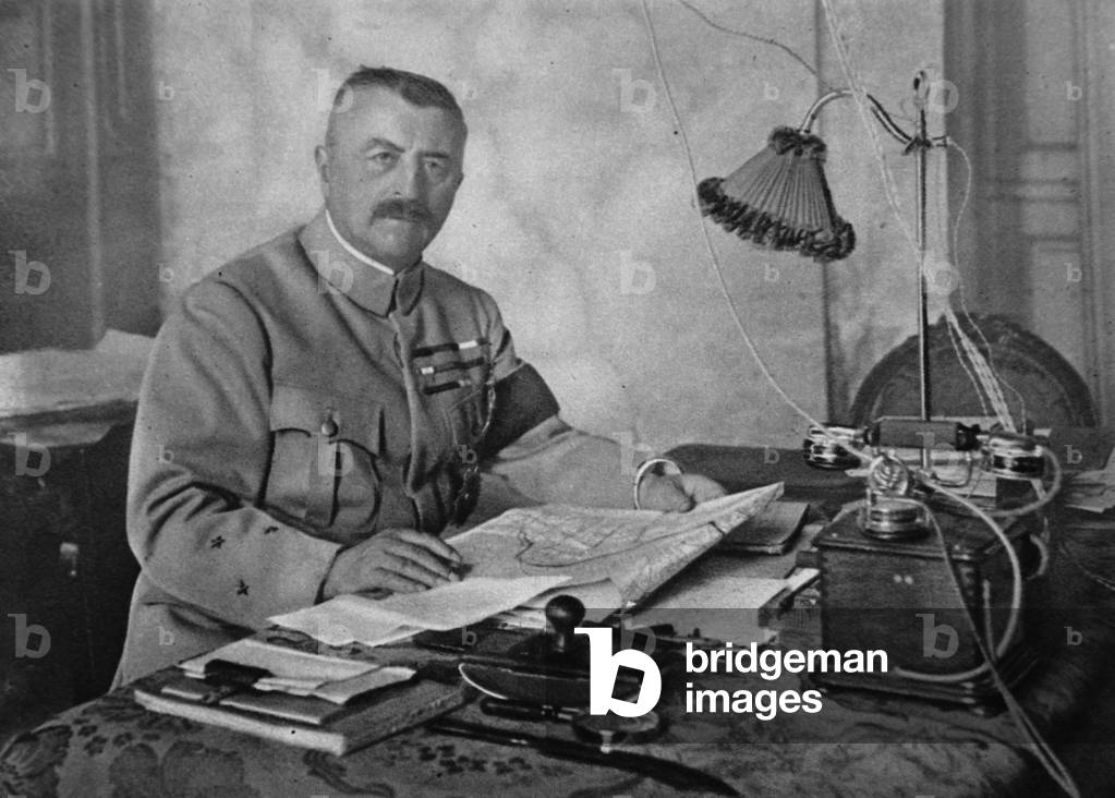 General Franchet d'Esperey, Commander in Chief of the Allied Armies in the Balkans, 1914-19 (b/w photo)