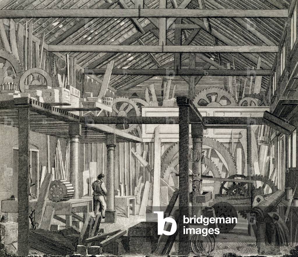 Interior View of John Bunyan's Meeting House in Zoar Street 19th by English Artist