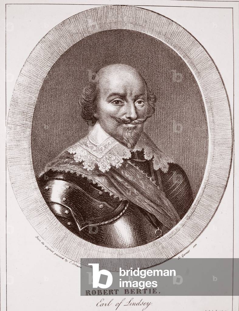 Robert Bertie, Earl of Lindsey, attributed to H. Garnier, engraved by de Langlume (litho)