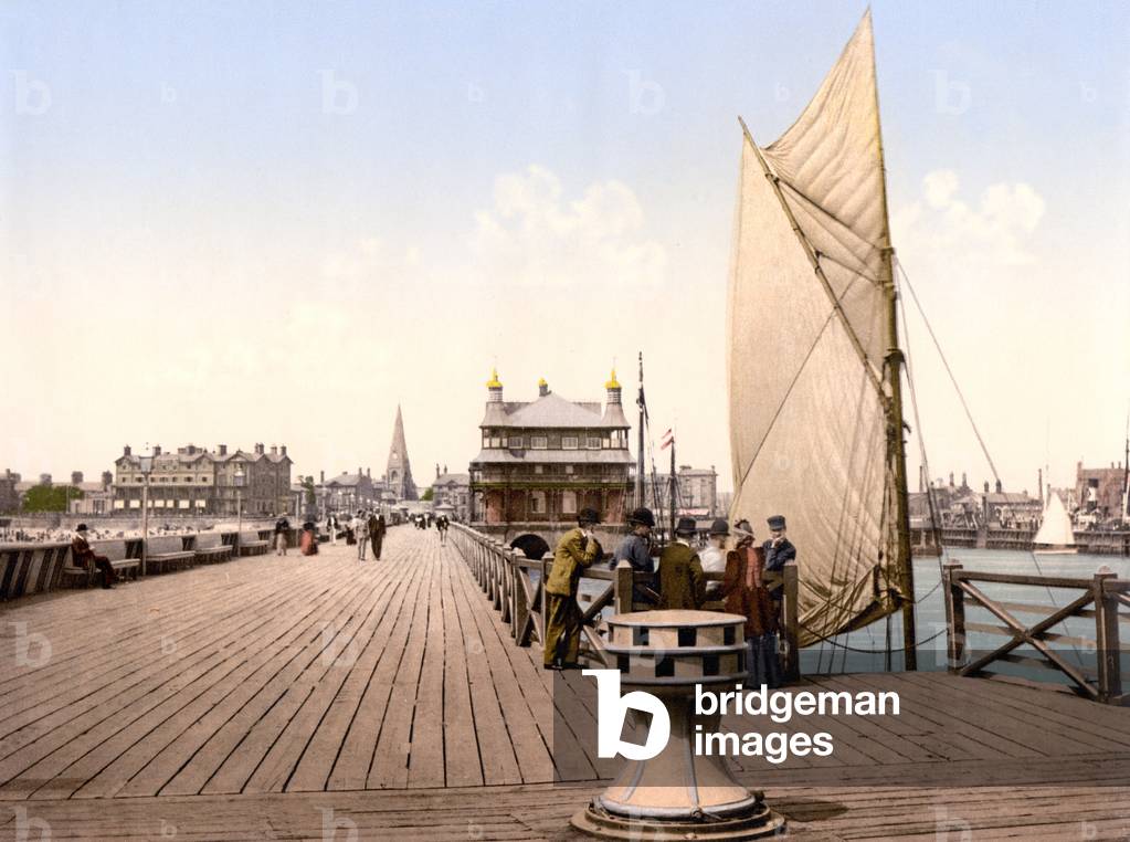 Pier Pavilion, Lowestoft (hand-coloured photo)