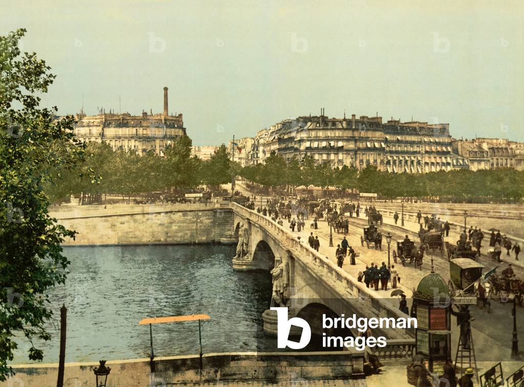 View of Paris (hand-coloured photo)