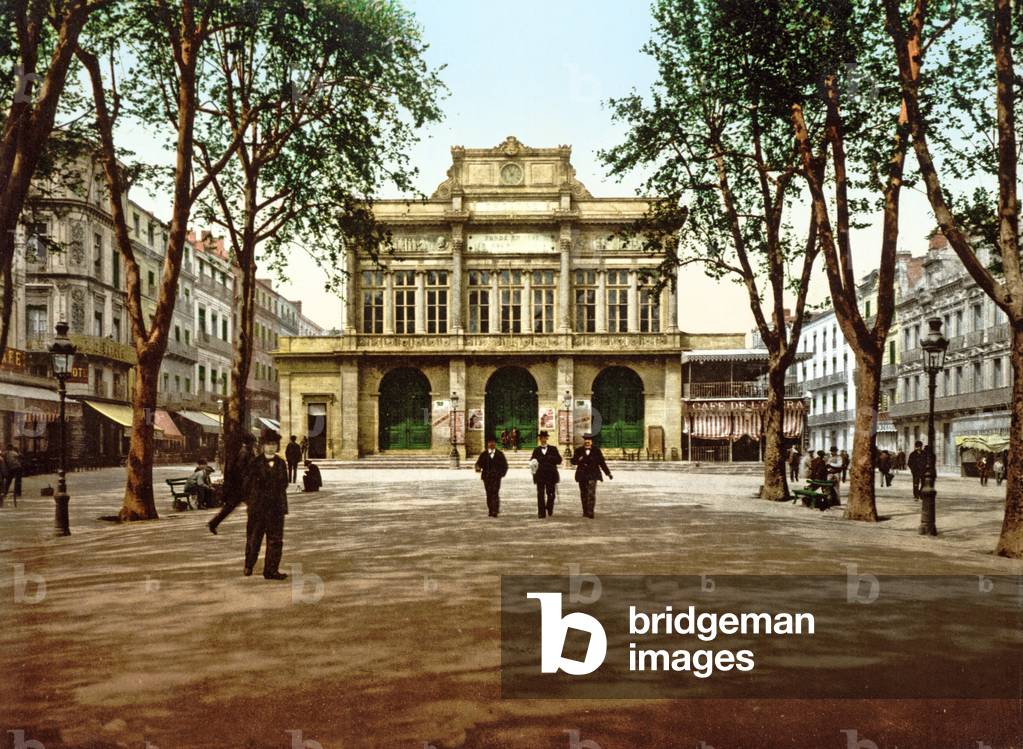 The Municipal Theatre at Béziers, France, 1890-1900 (chromolitho)
