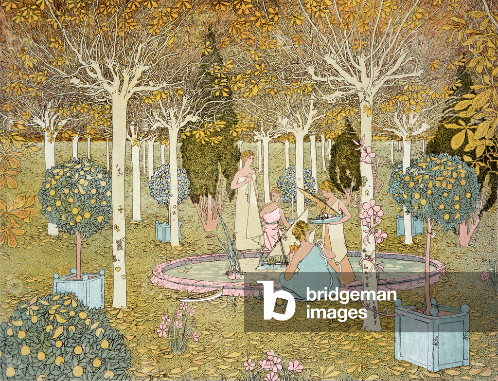 In the Park, 1897, from 'L'Estampe Moderne', published Paris 1897-99 (colour litho)