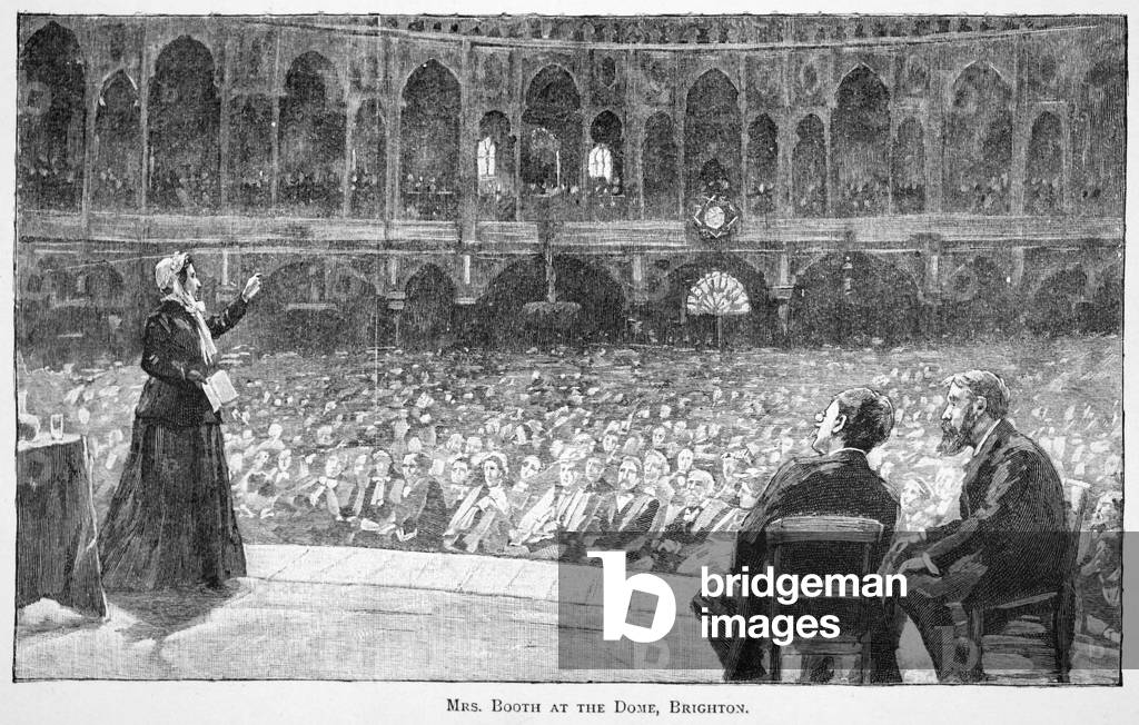 Mrs Booth at the Dome, Brighton (engraving)