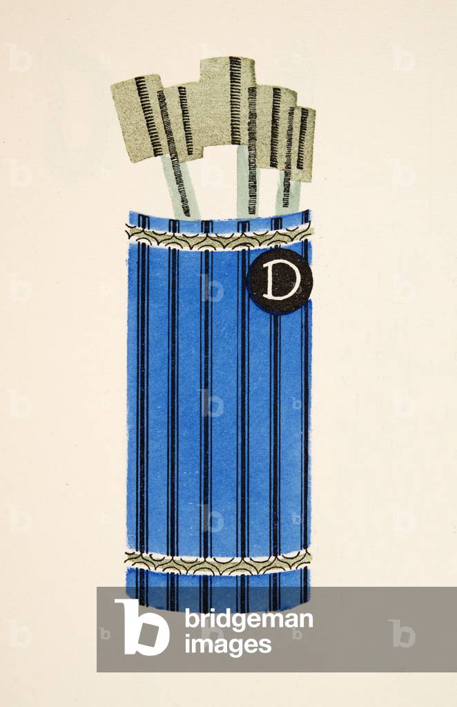 Illustration from Styl, pub.1922 (pochoir print)