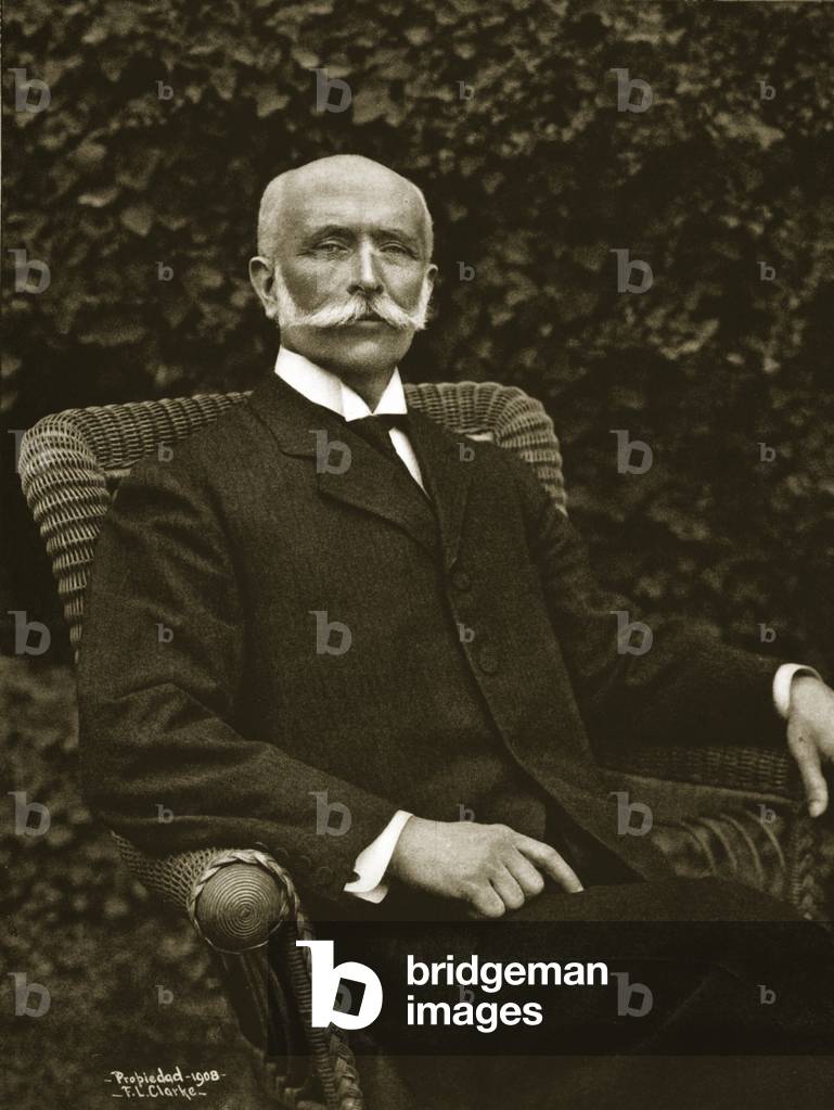 Don Jose Yves Limantour, 1908 (b/w photo)