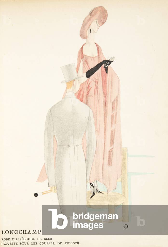 Longchamp, from a Collection of Fashion Plates, 1922 (pochoir print)