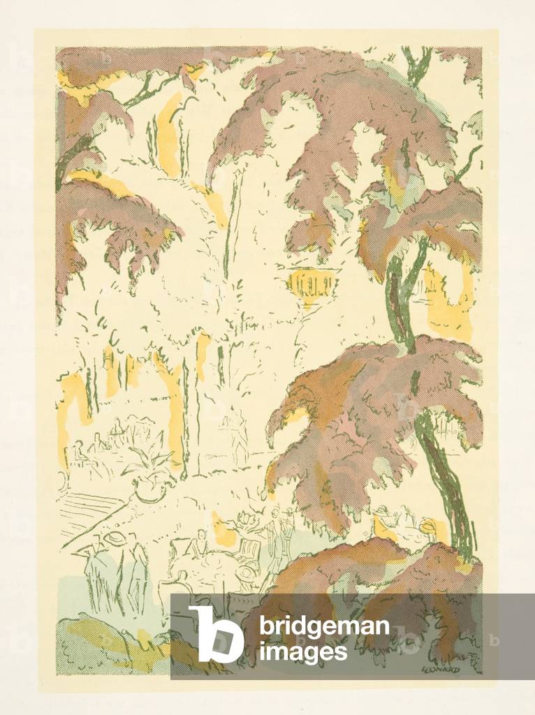 Illustration from Styl, pub.1922 (pochoir print)