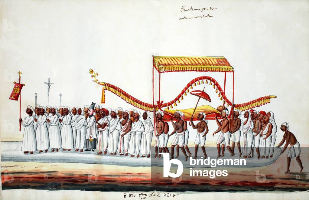 Funeral procession (w/c on paper)
