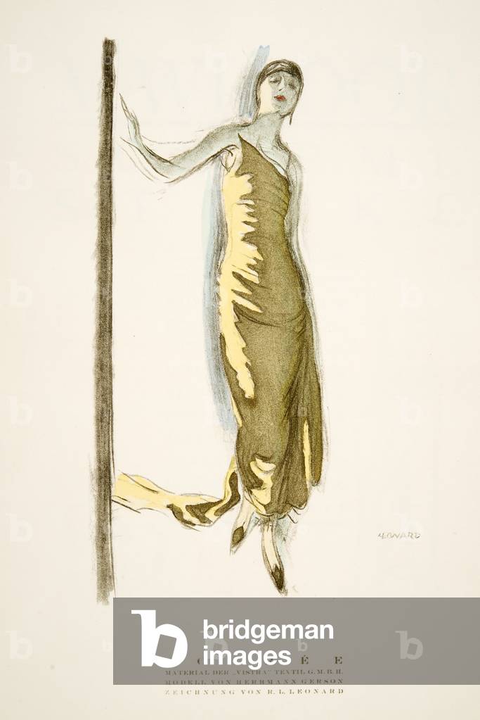 Soirée, from Styl, pub.1922 (pochoir print)