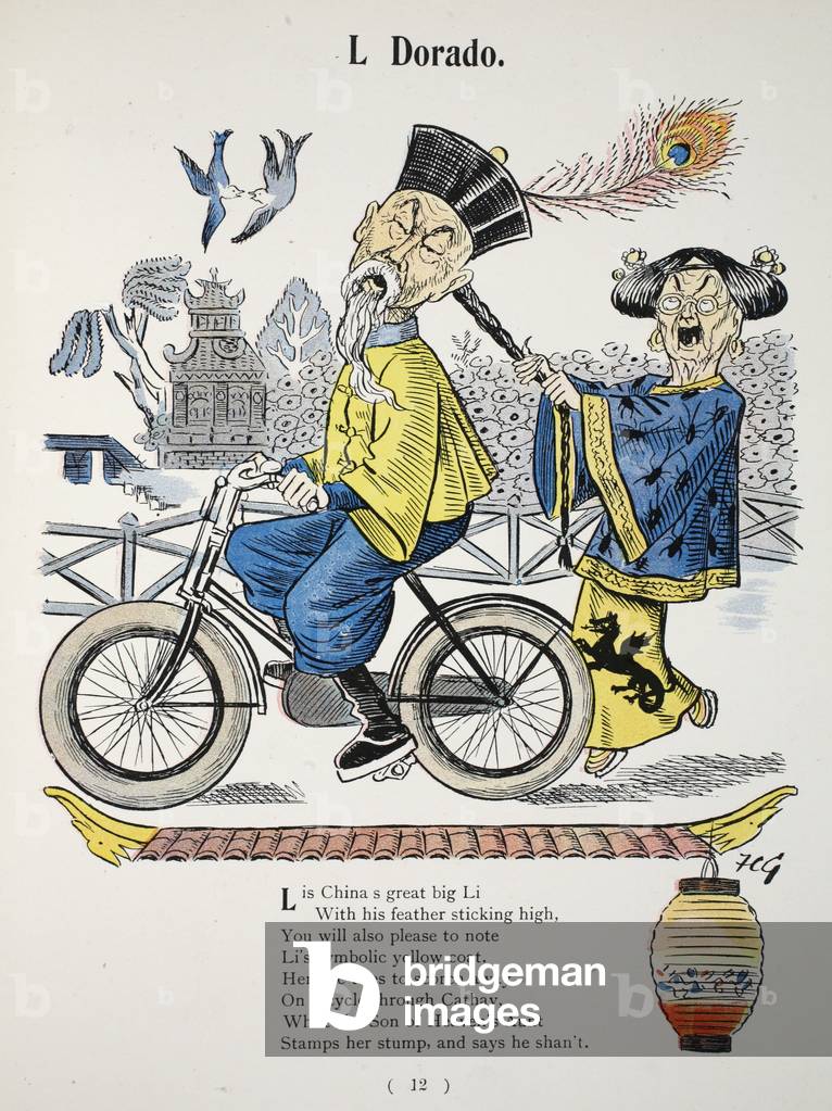 L Dorado, illustration from The Struwwelpeter Alphabet, verse by Harold Begbie (1871–1929) (colour litho)