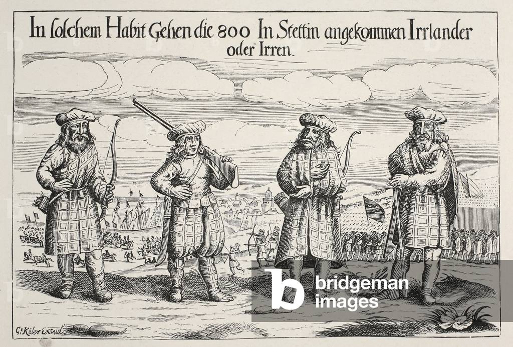 Irish Soldiers in Service of Gustavus Adolphus, 1631 (engraving)