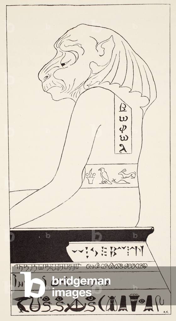 The Wise Baviaan the dog-headed Baboon, who is Quite the Wisest Animal in All South Africa, illustration from 'Just So Stories for Little Children' by Rudyard Kipling, pub. London, 1951 (litho)