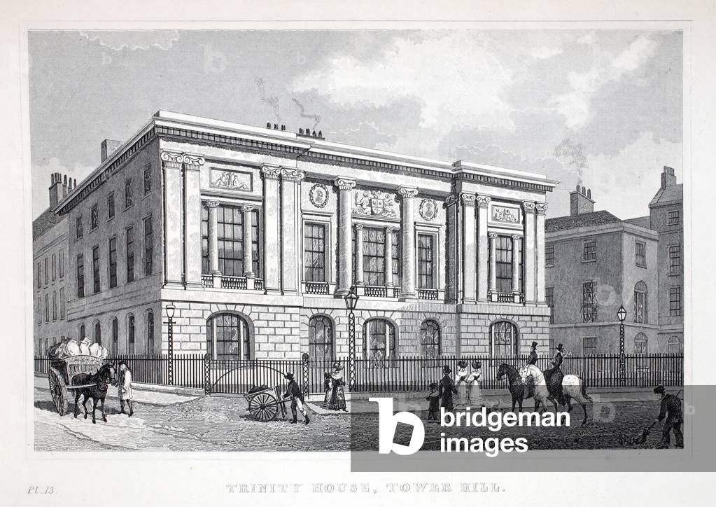 Trinity House, Tower Hill, from 'London and it's Environs in the Nineteenth Century' pub. Jones & Co., 1827-1829 (engraving)