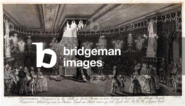 The Body of Anne, the Princess Royal Lying in State (engraving)