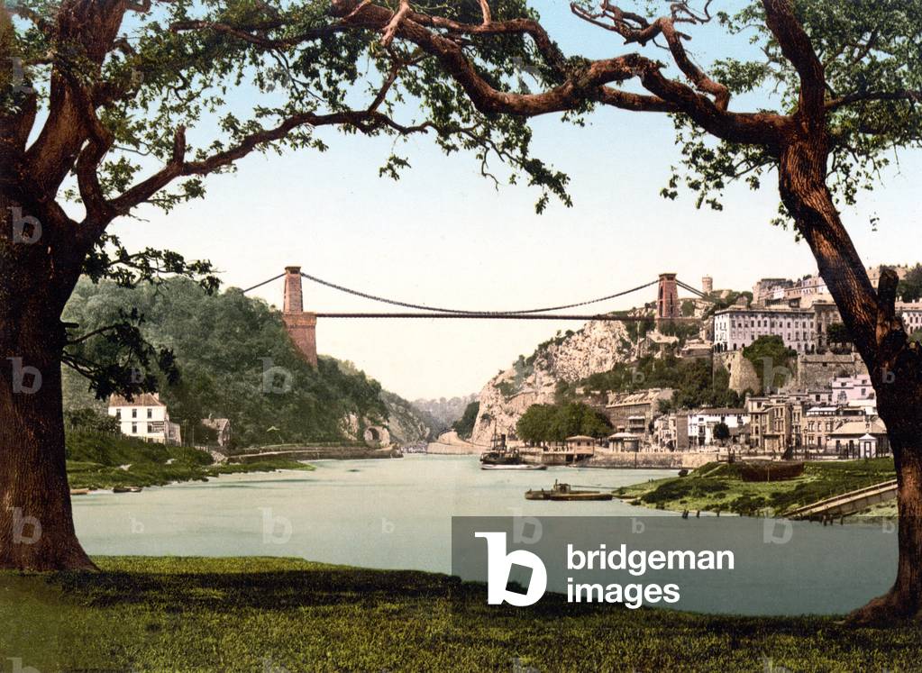 Clifton Suspension Bridge (hand-coloured photo)