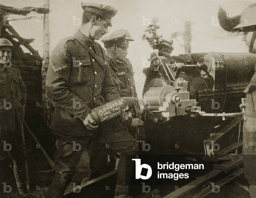 A message for the Hun, 1916 (sepia photo)