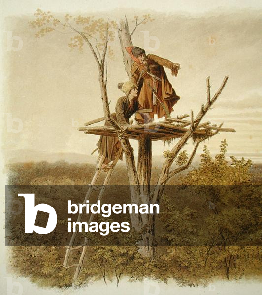 The Lookout (colour litho)