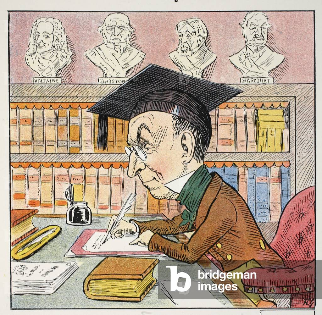 The M Pyrean, illustration from The Struwwelpeter Alphabet, verse by Harold Begbie (1871–1929) (colour litho)