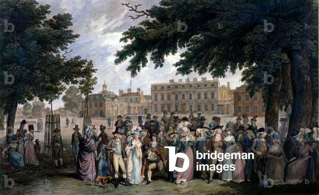 The Promenade in St James Park, c.1796 (coloured engraving)