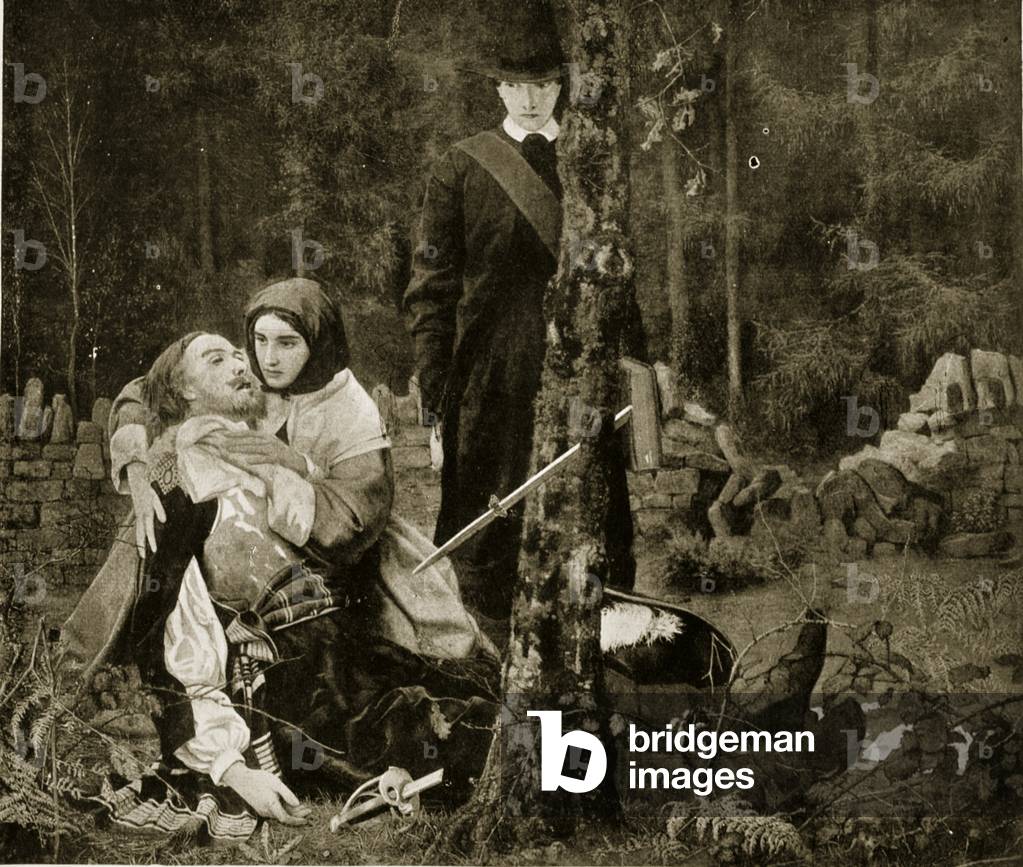 Cavalier and Puritan, illustration from 'Hutchinson's Story of the British Nation', c.1923 (litho)