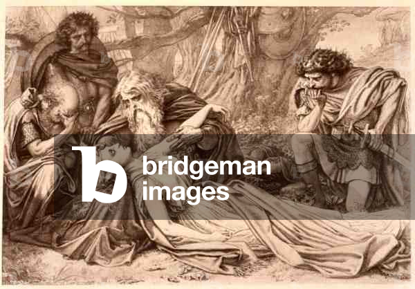 King Lear, Act 5 Scene 3, by William Shakespeare (1564-1616) (engraving)