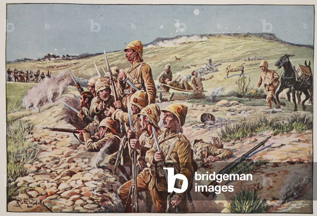 "«Aggiustare le baionette!» Nelle trincee a Ladysmith", 20th Secolo di Richard Caton Woodville